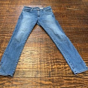 AG Denim high rise Stevie ankle